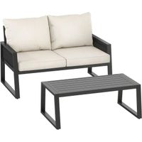 Alu Gartenlounge Set Rope Design Loungemöbel KELVARA