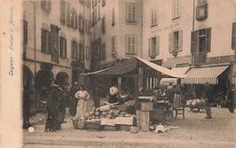 Lugano (TI) – Piazza S. Antonio, mercato cittadino