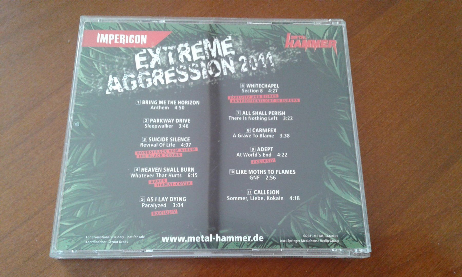 CD: Extreme Aggression 2011, D17 – Usato da Sessa venduto da discoverymedia 1