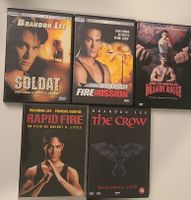 Collection DVD Brandon Lee: Soldat, Dragon Rouge, Crow...