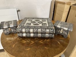 Schöne Schmuckkästchen-Sammlung aus Metall, Winter-Angebot!