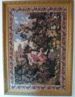 Gobelin Bild "Der Schwung"  Wandbild mit Rahmen 140x100