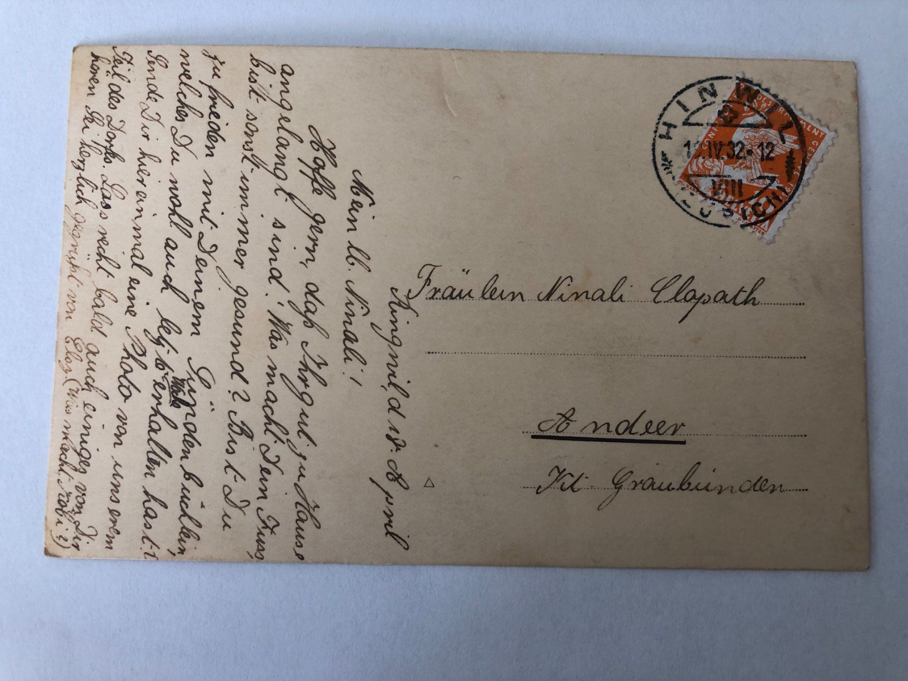 Cartoline postali: Ringwil ? (Hinwil)  1932 – Usato da Pfäffikon ZH venduto da Waltoversand 1