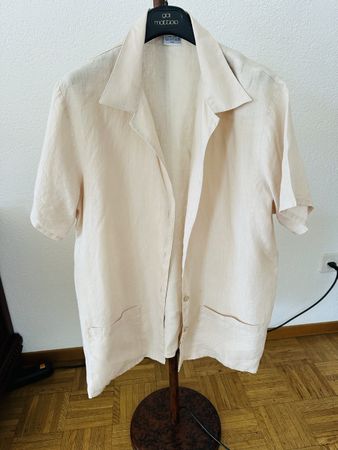 Camicia donna  lino 100% beige taglia 2XL ottime condizioni