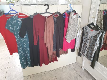 Kleiderpaket Gr. 36 Braun/Rot/Grün 12 Stück