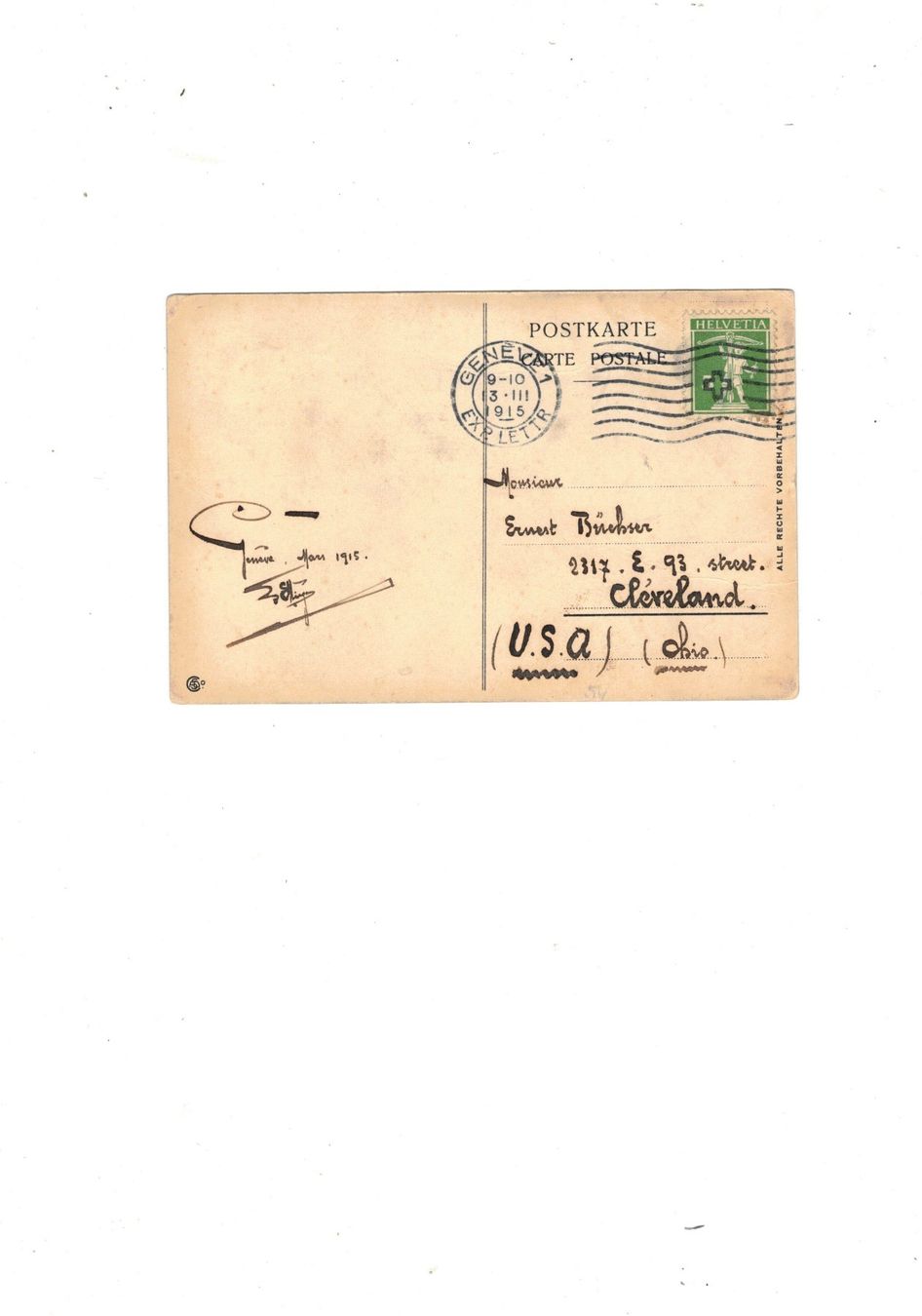 Cartoline postali: Ansichtskarten Landkarten Schweiz USA Amerikaselten – Usato da Widnau venduto da Seppl480 1