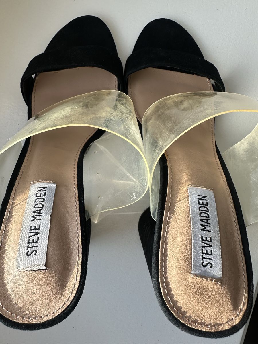 Steve Madden Scarpe da donna: Black transparent heels Steve Madden size 39 – Usato da Uster venduto da Monika_OB 2