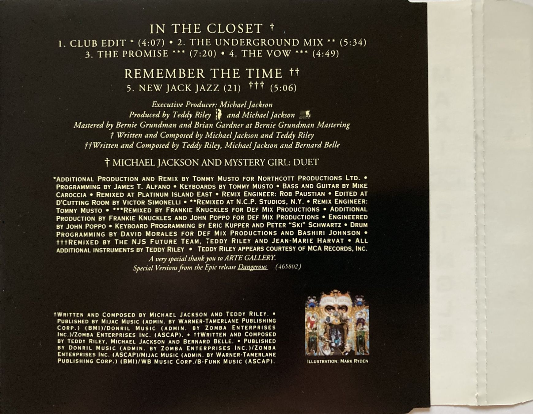 CD: MICHAEL JACKSON - IN THE CLOSET – Usato da Bottens venduto da hotter-than-hell 1