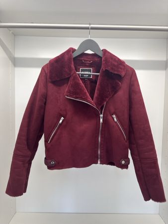 Giacca Jennyfer bordeaux in similpelle taglia S