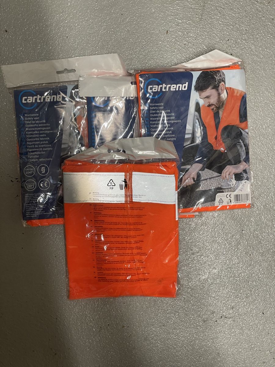 Gilets & Westen: 4x Warnweste Auto orange neu – Neu und originalverpackt aus Davos Dorf von Benji81992 3