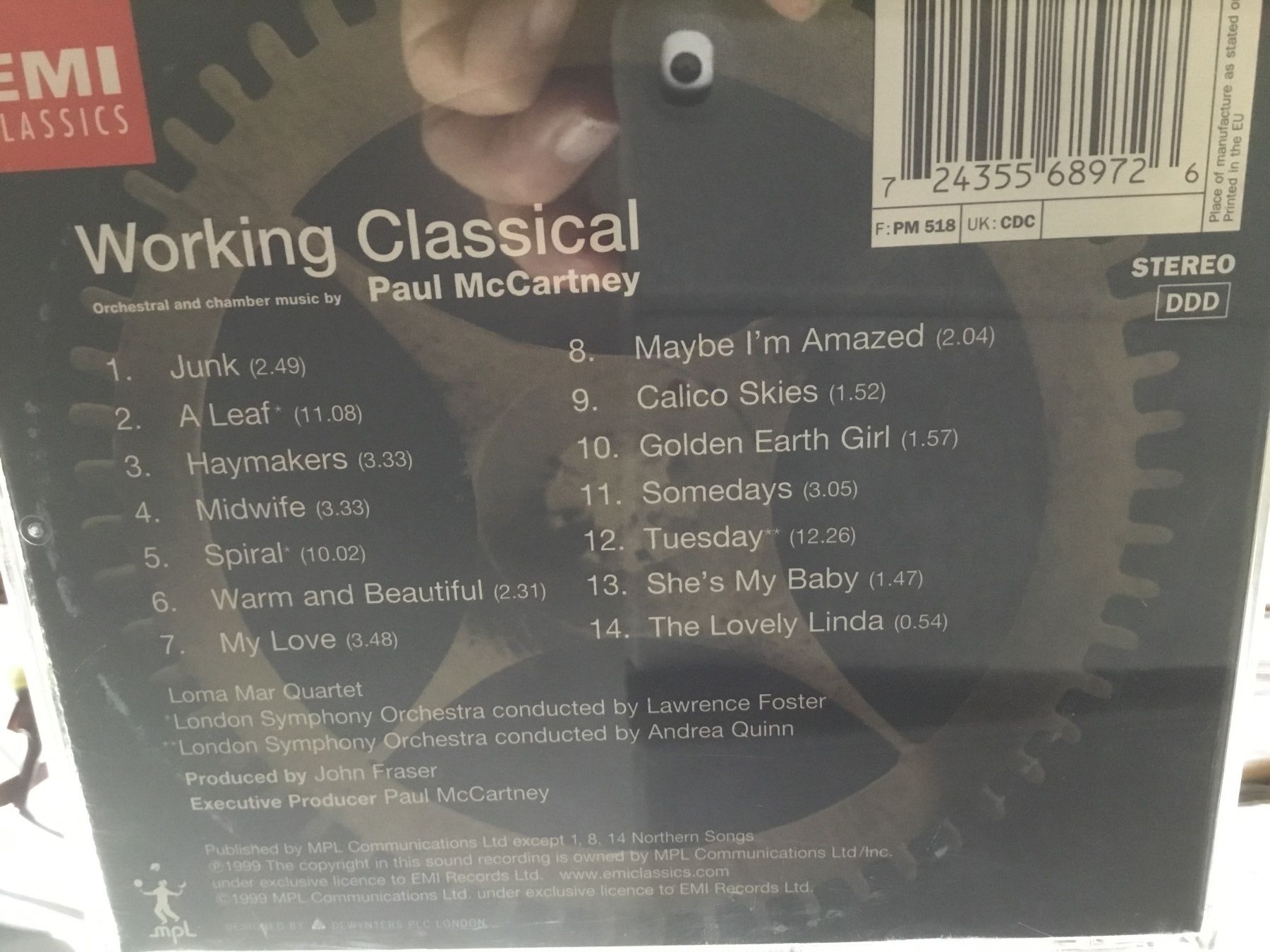 CDs: CD Working Classical Paul McCartney 🥒 – Gebraucht aus Thierachern von sweden08 1
