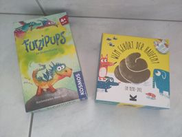 Gesellschaftsspiel "Furzipups" und "Wem gehört der Haufen"