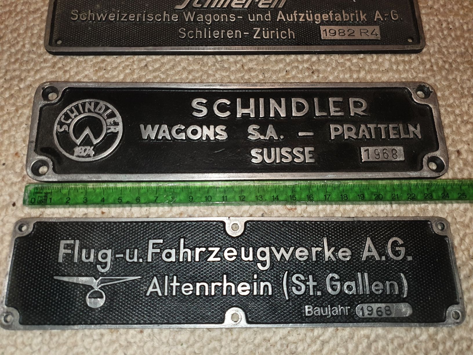 SBB/CFF/FFS Ecriteaux: Plaquette de voitures CFF – D'occasion à Lavey-Village par Lofoten93 2