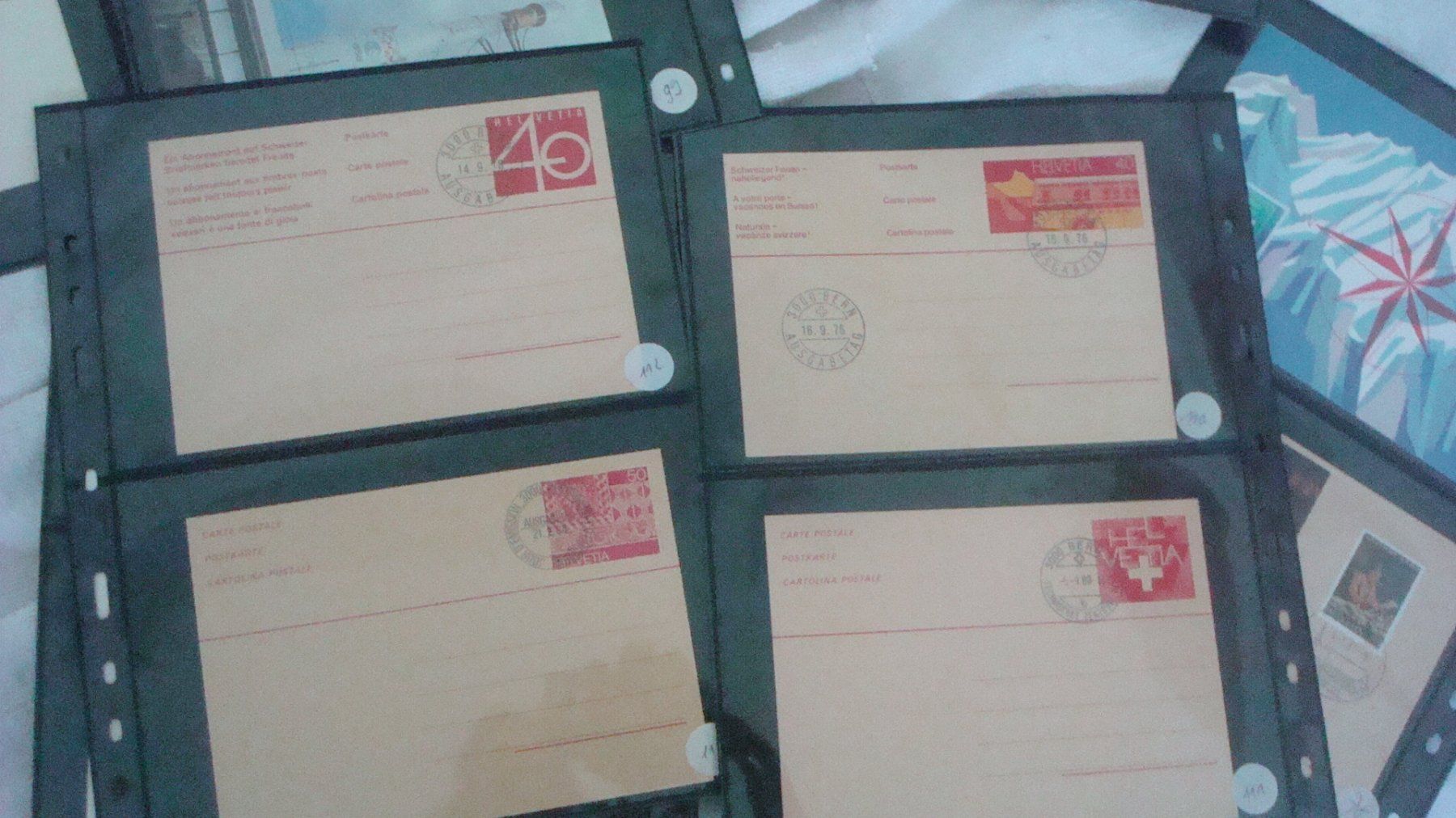 Tous les timbres: Briefmarken Schweiz auf Brief/Postkarten 23 Stück – D'occasion à Münchenstein par Pesci6 7