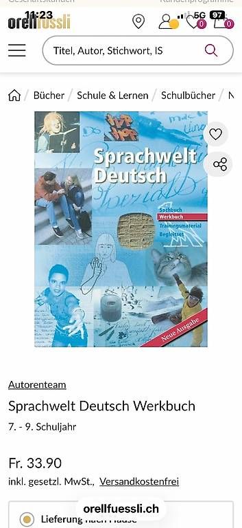 Libri: Sprachwelt Deutsch 9. Klasse  – Usato da Obernau venduto da Antarctica4