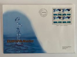 FDC Grossbrief Europa-Marke - Wasser 2001 ET