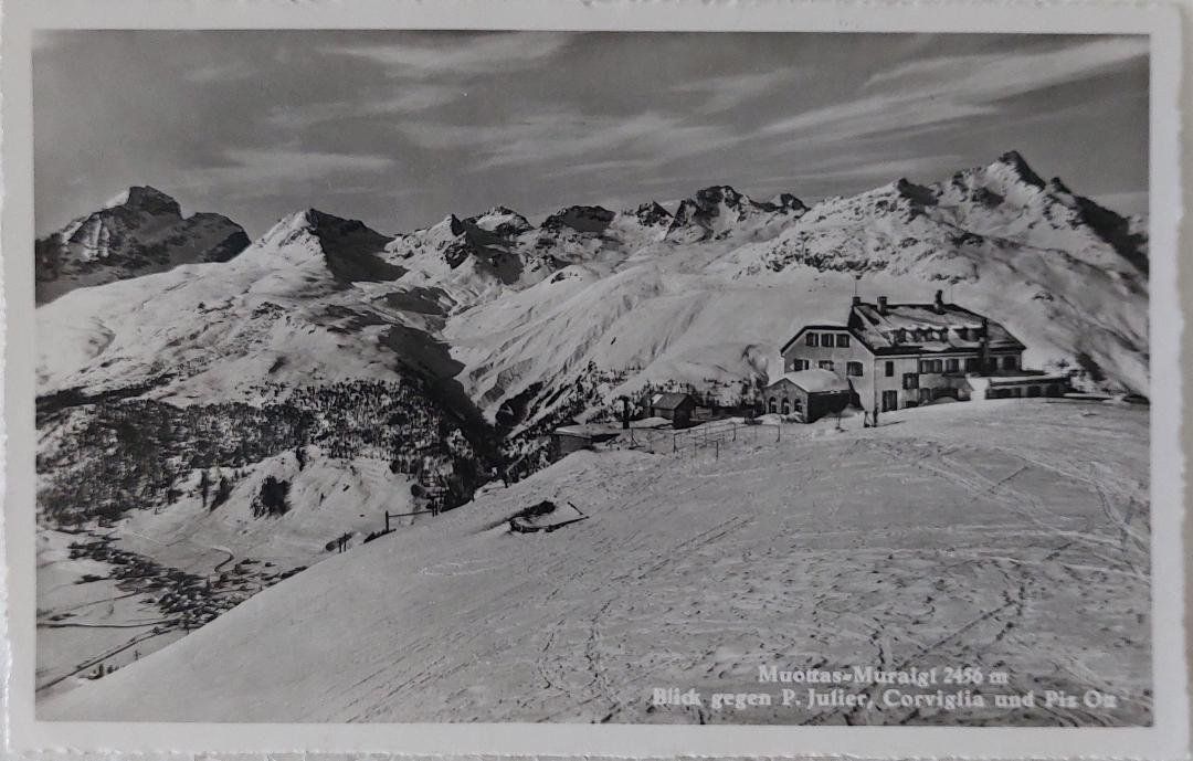 Cartoline postali: MUOTTAS - MURAIGL   -  1938 – Usato da Delémont venduto da Domdom1