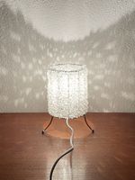 Kleine vintage Tischlampe Tripod Granulat Nachttischlampe