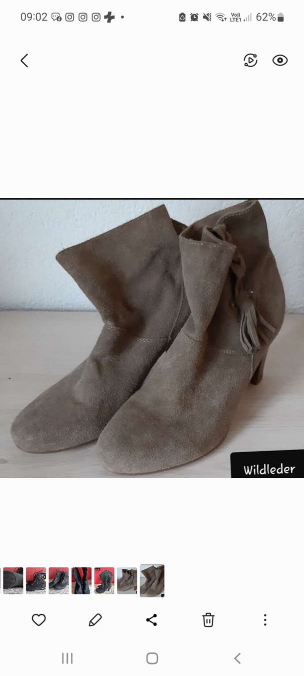 Scarpe da donna: Stiefeletten Wildleder 39 – Usato da Stettlen venduto da Dolores1987 1