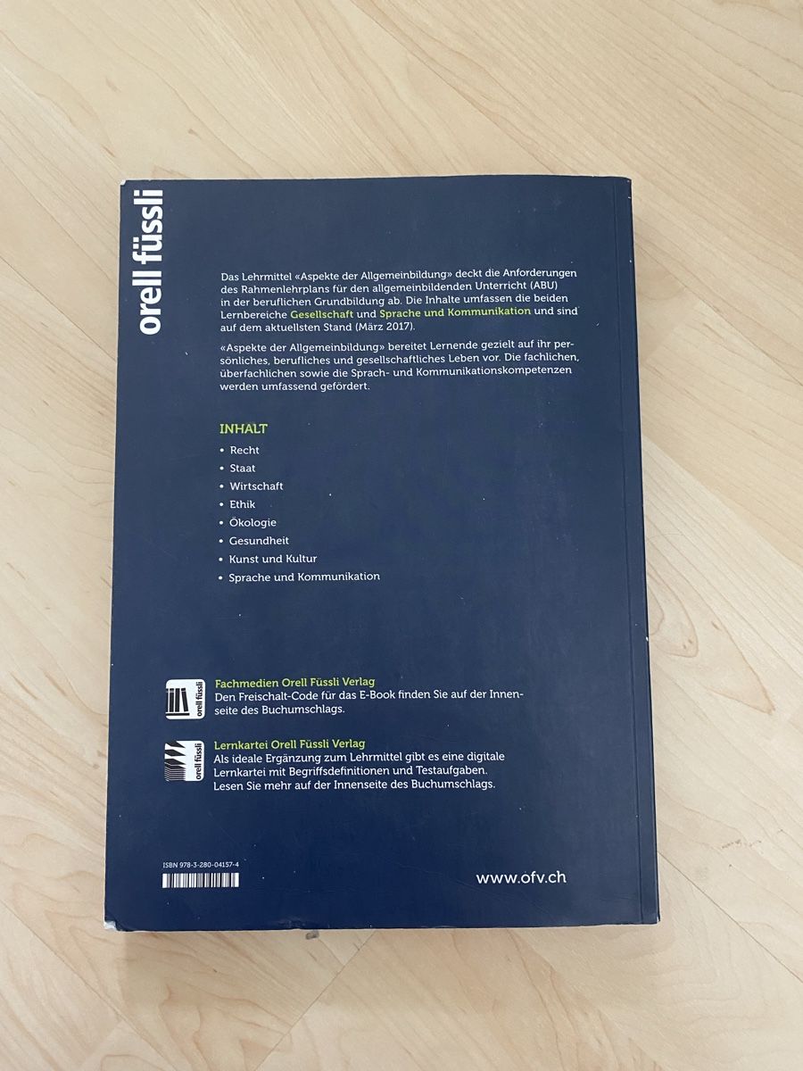 Libri: Aspekte der Allgemeinbildung Buch – Usato da Winterthur venduto da m.tix 1