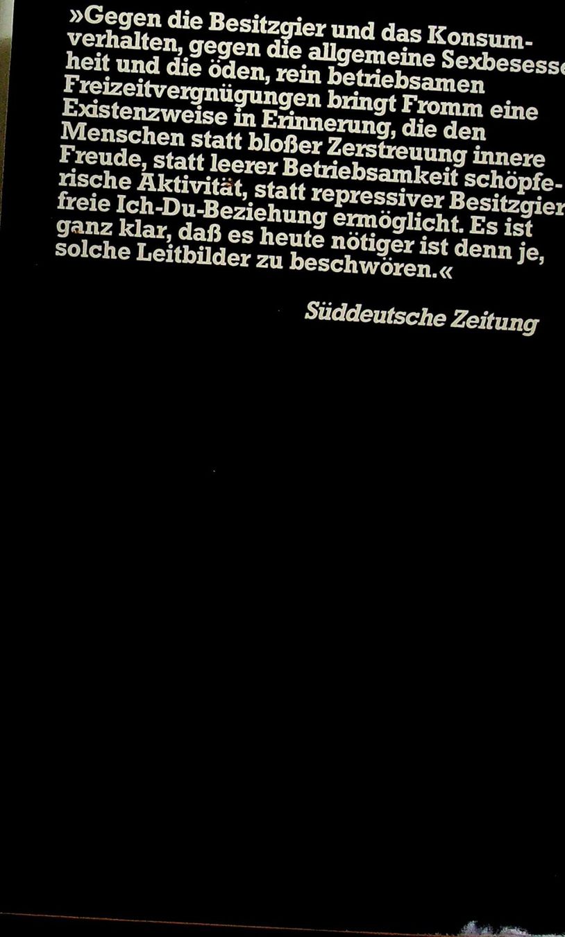 Bücher: Erich Fromm Haben oder Sein – Gebraucht aus Reitnau von Zaomir 1