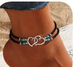 Bracciali & Braccialetti: elastisches Herz Fusskettchen NEU – Nuovo (secondo la descrizione) da Reinach AG venduto da nicki024