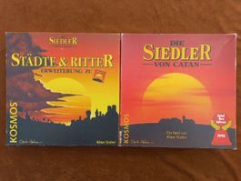 Die Siedler von Catan und Erweiterung Staedte & Ritter,