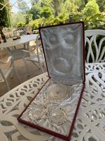 Elegant Vintage Caviar / Butter Set – Bleikristall im Etui