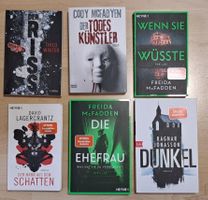 6x Thriller Büchersammlung