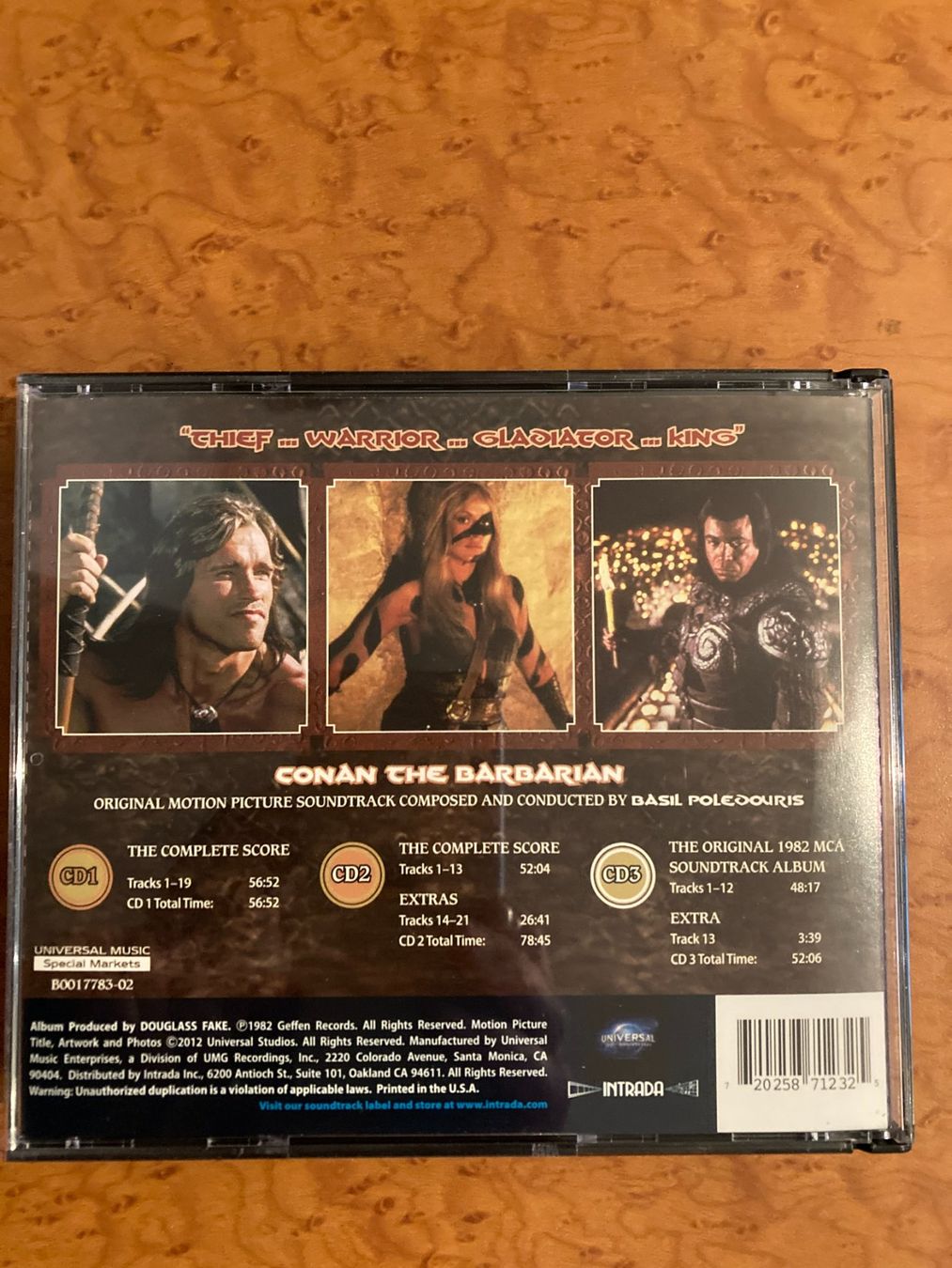 CD: CD CONAN THE BARBARIAN BASIL POLEDOURIS 3CD OOP – Usato da Geneve venduto da tigre69 1