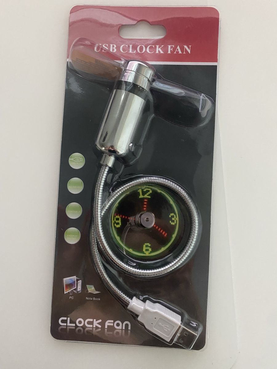 Ventilatoren: USB Clock Fan Ventilator – Neu und originalverpackt aus Luzern von oli_6x2r