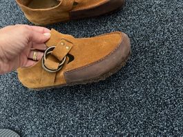 Birkenstock Filson shoes size 38 brown suede women's clogs 2