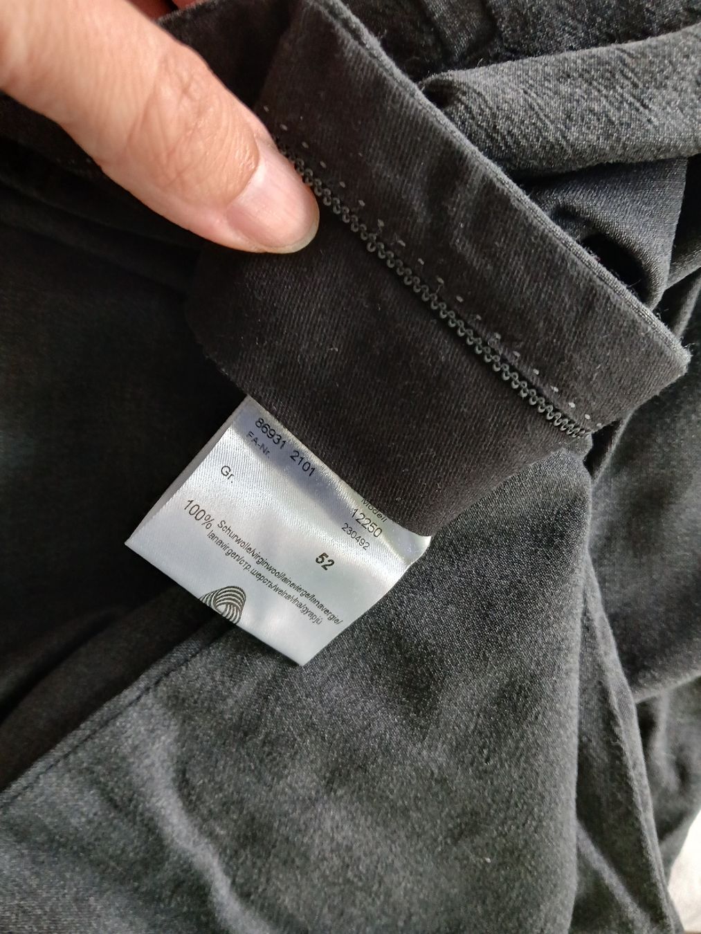 Pantaloni: Pants charcoal grey size 52 good condition – Usato da Dübendorf venduto da rol_fm6d 3