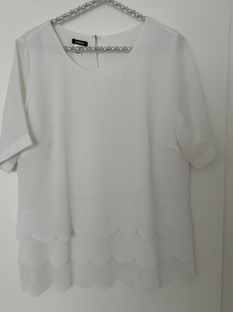 Wunderschöne Walbusch Bluse Weiss Gr. 38/40 Elegant