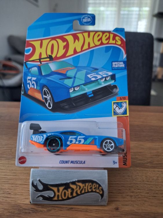 Hot Wheels Muscle Mania 2023 Count Muscula 3/10 Long Card (Neu und ...
