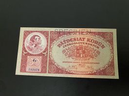 50 korun 1929 bankfrisch