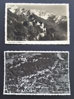 2 AK Vaduz,Fliegeraufn.,Schloss,1939+47