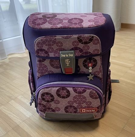 Step by Step Schulthek, Lila/Pink, Guter Zustand