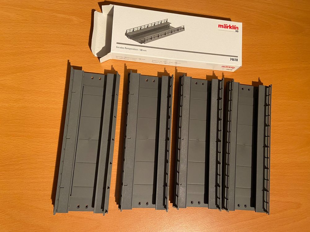 4x Märklin 74618 Rampenstück H0 C-Gleis, OVP | Kaufen auf Ricardo