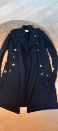 Zara Knit Mantel dunkelblau Grösse S guter Zustand