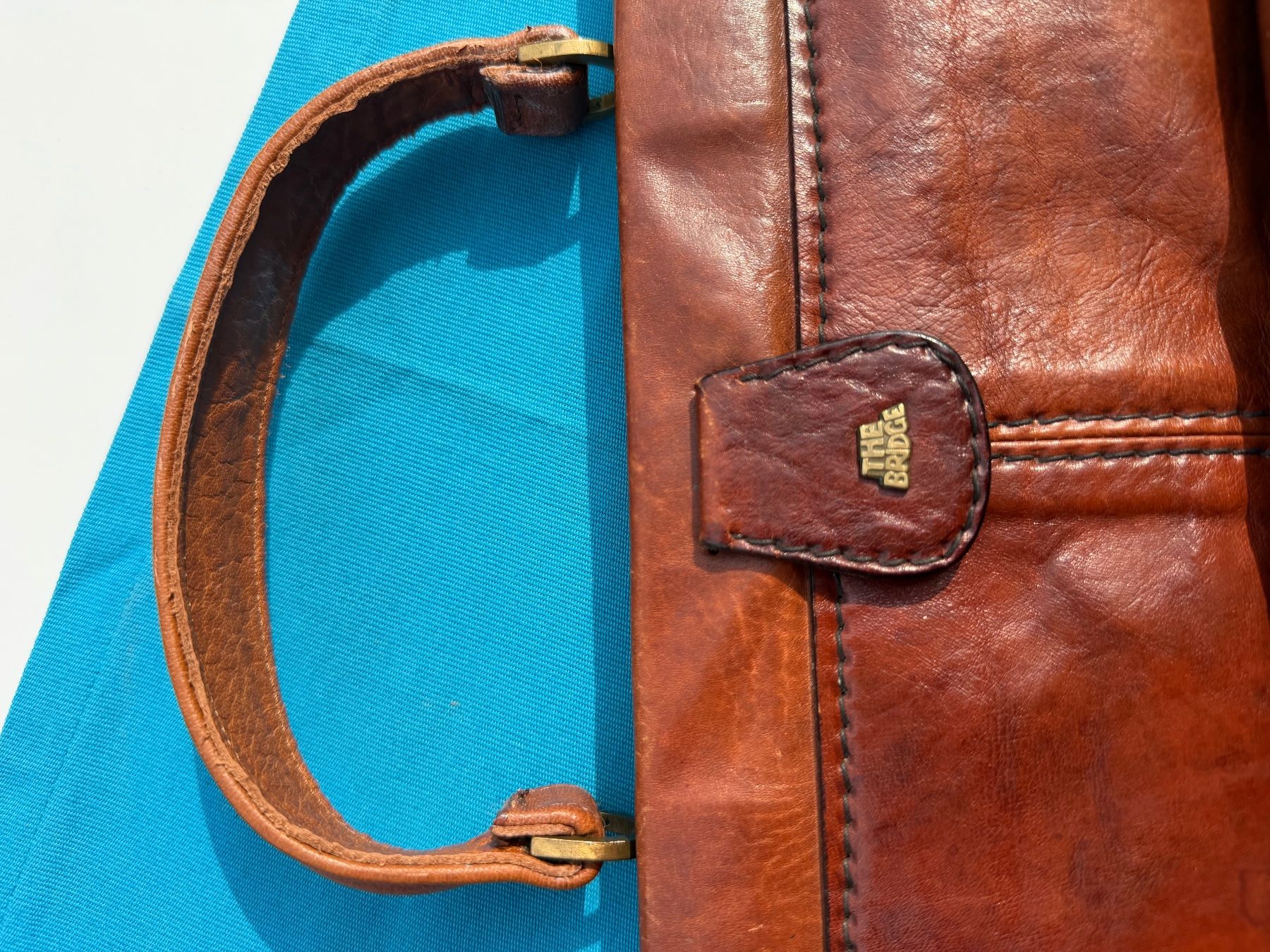 The Bridge Borse: Vintage Ledertasche von The Bridge - Braun – Usato da Cugnasco venduto da tizianaq 8