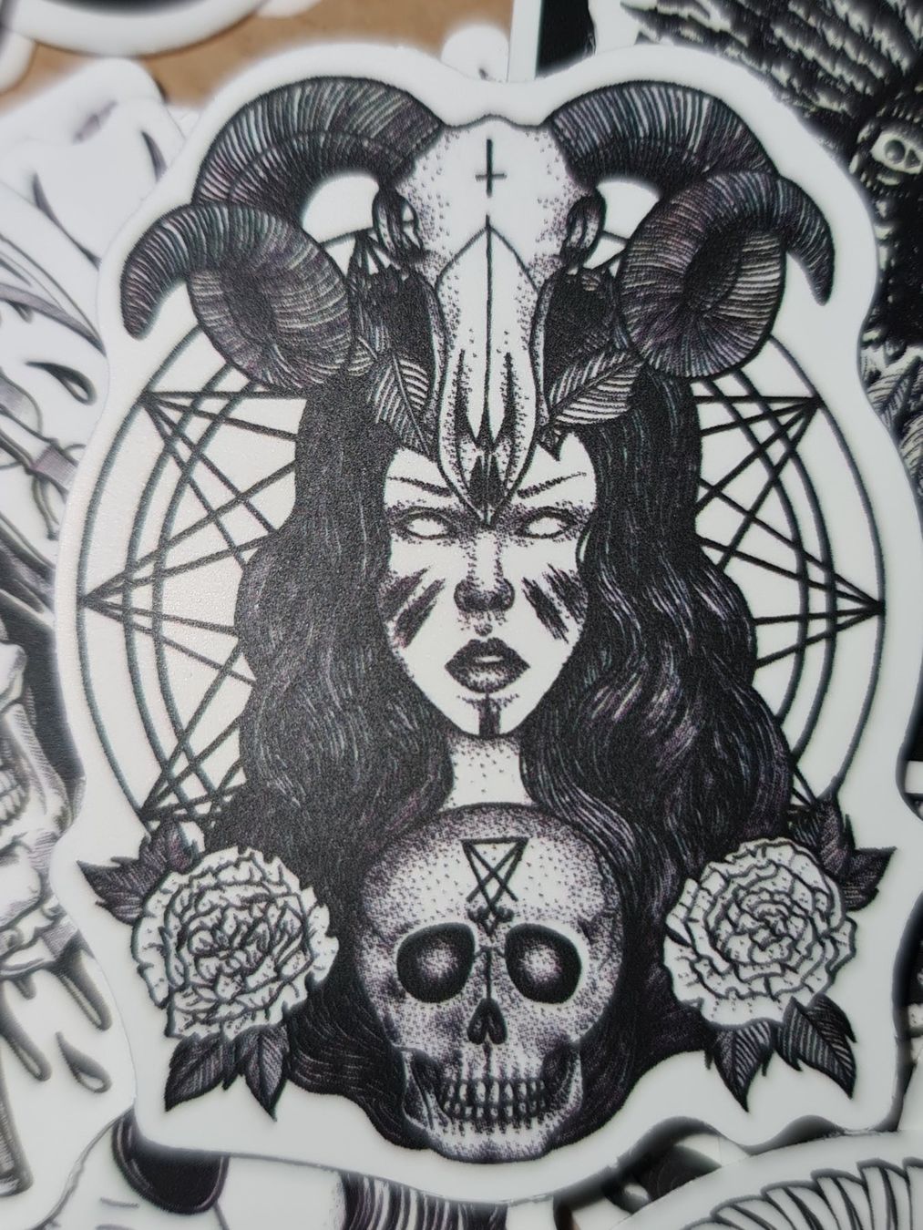 Sticker: 25 Sticker Aufkleber skull gothic tattoo – Nuovo e nell'imballaggio originale da Dintikon venduto da Vexi 2