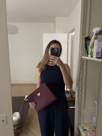 Neue Mollerus Antique Red Clutch Tasche
