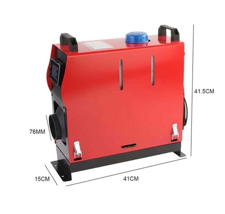 Chauffage D'air Diesel 8KW 12V/24V - Consommation 0.1-0.25L/h, Réservoir 10L, Télécommande - Pour Voiture, Camping-car, Bateau, Camion