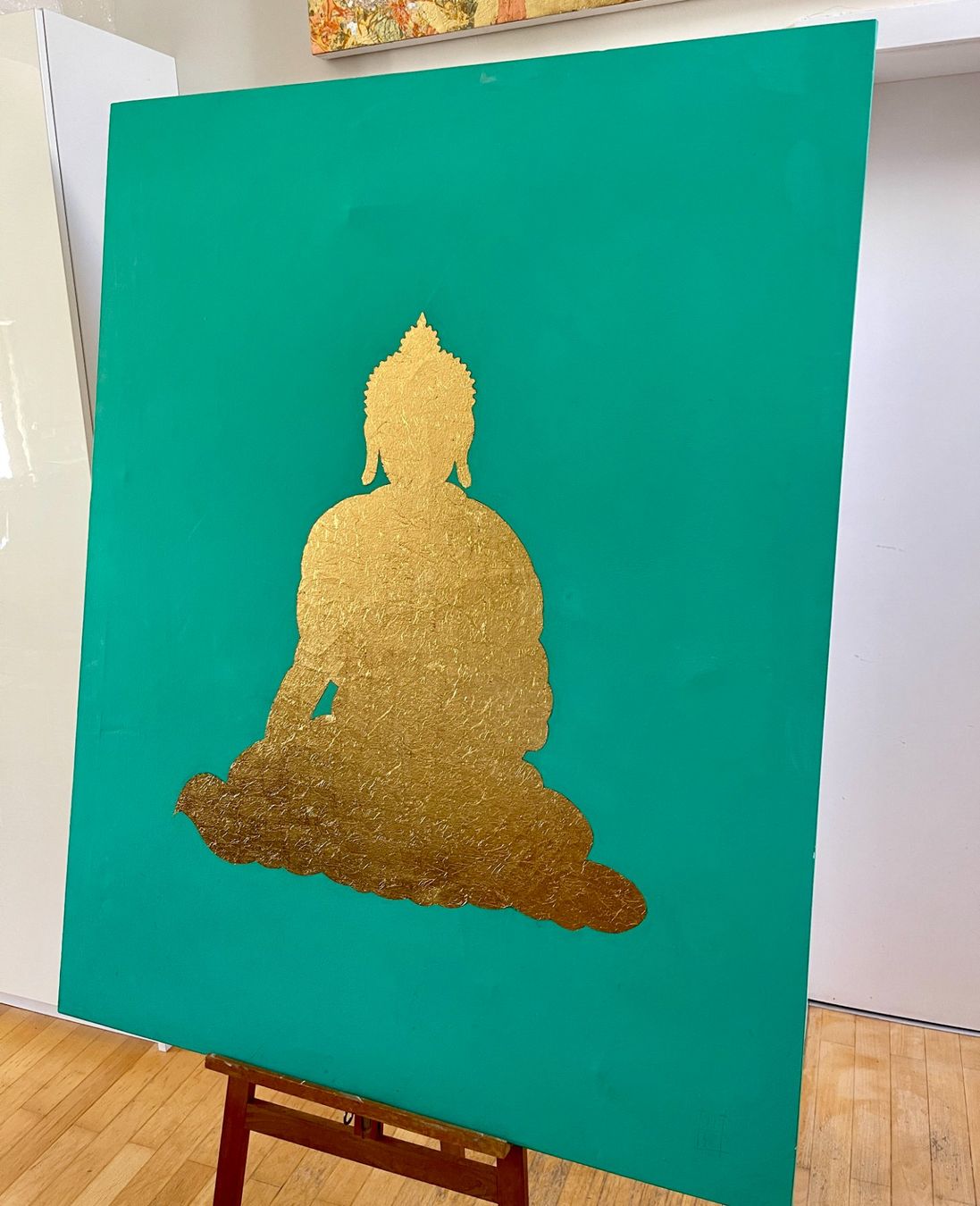 Foto & Immagini: Original Buddha auf Leinwand mit echtem Blattgold – Usato da Siblingen venduto da Woltersdorf50 1