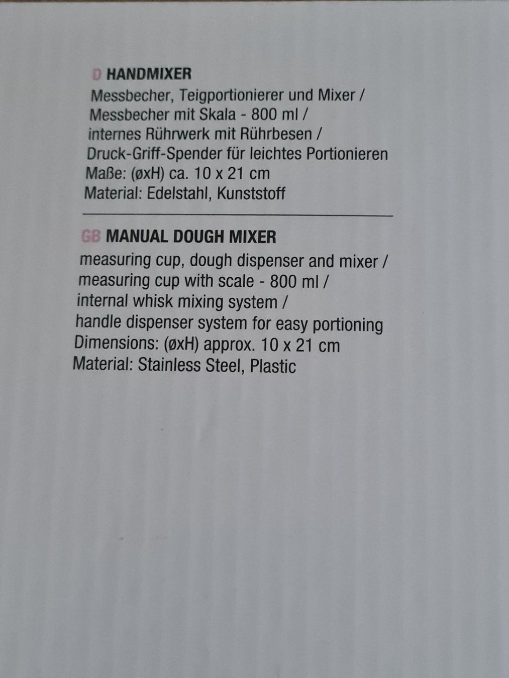 Elettrodomestici da cucina: Handmixer 3 in 1 Neu – Nuovo e nell'imballaggio originale da Döttingen venduto da Verkauf 1