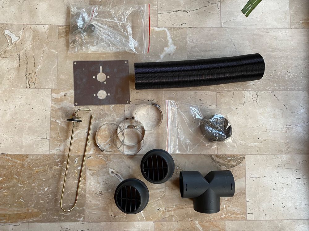 BANKKY Standheizung Zubehör Set - 75mm Warmluftschlauch & Montageteile