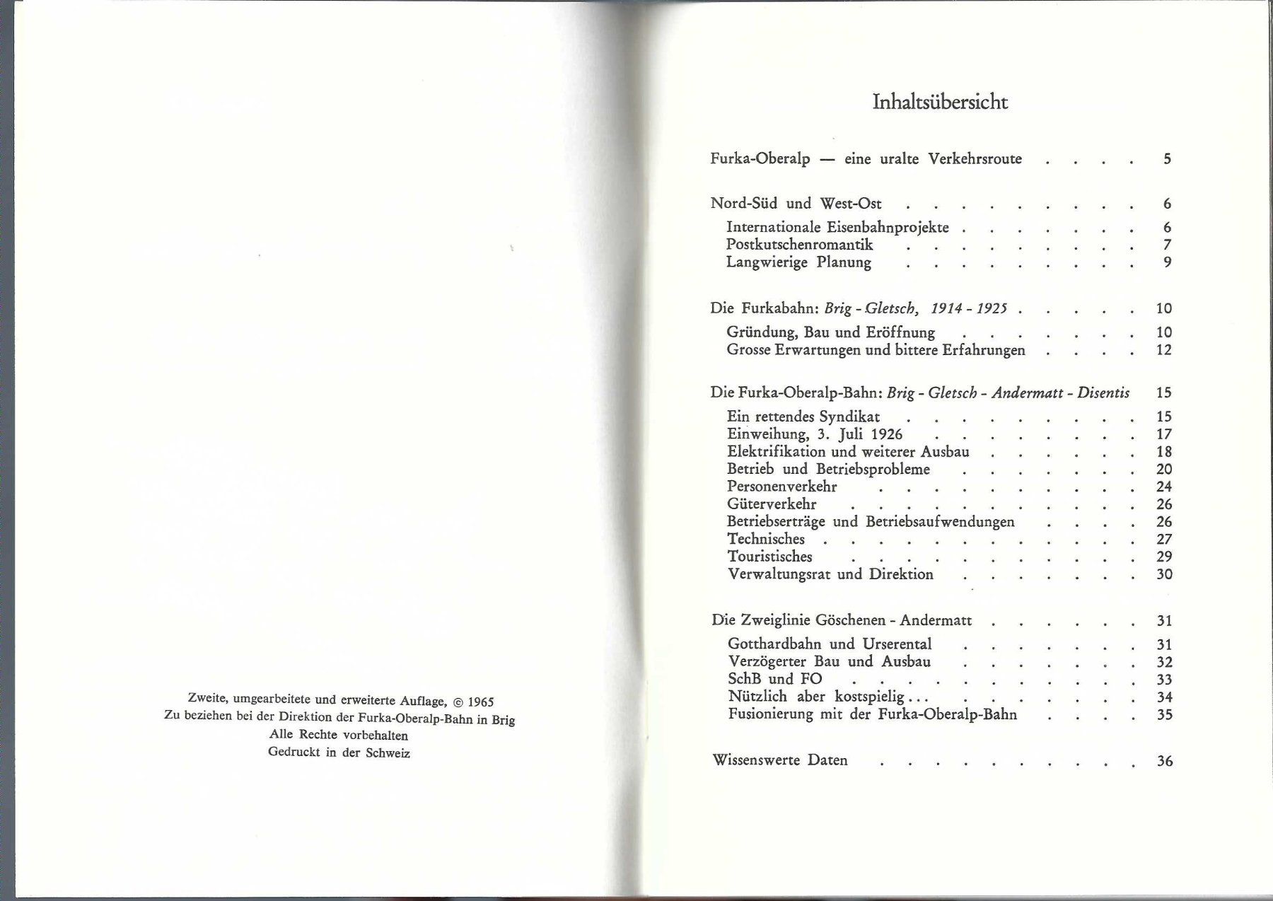 Bücher: Die Furka Oberalp Bahn. – Gebraucht aus Horw von SwissSteamMemories 1