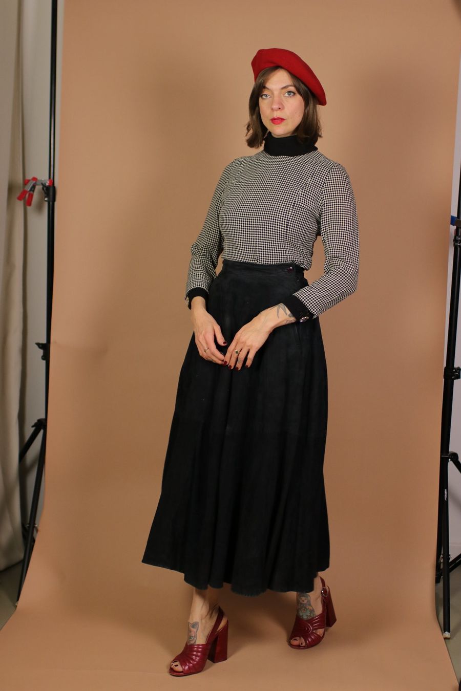 Röcke: 1970s Maxi Suede Leather Skirt - Size S – Gebraucht aus Hombrechtikon von BAZ-Vintage 2