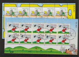 timbre 1158-1159 2 feuillets de 10 timbres